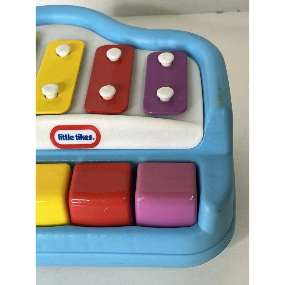 Little Tikes Kids Toy Piano Keyboard Xylophone Blue Multicolor Keys